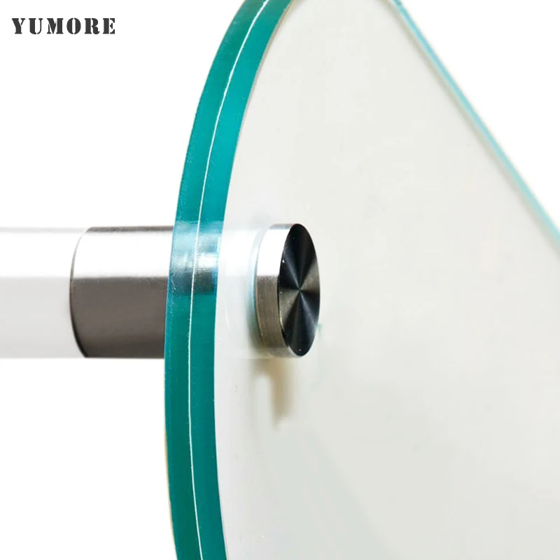 YUMORE 20PCS 12mmx30mm Acrylic Panel Stainless Steel Glass Standoff