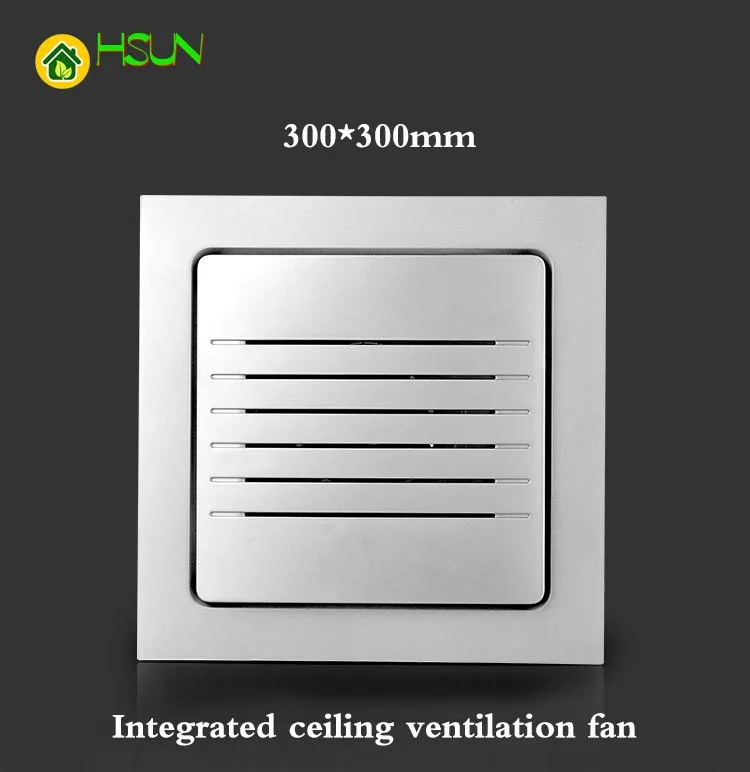 Integrated ceiling ventilation fan 