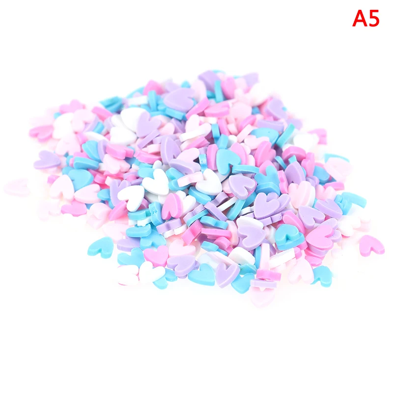 10g Addition Sprinkles DIY Slime Filler for Fluffy Mud Toys Slime Supplies Accessories Clay Beads Cake Dessert Kit - Color: A5