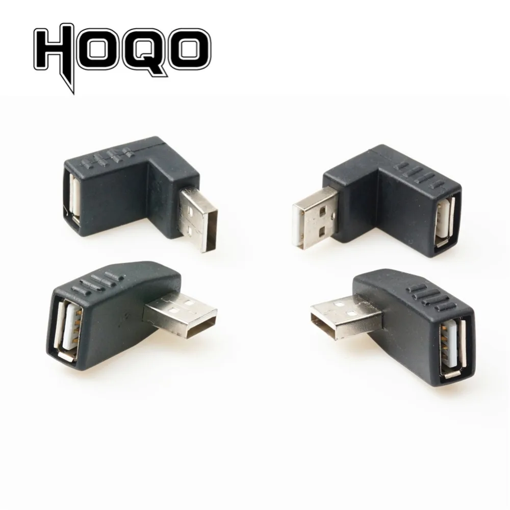 Левый/правый/вверх/вниз угол 90 градусов USB 2 0 штекер Угловой гнездо адаптер