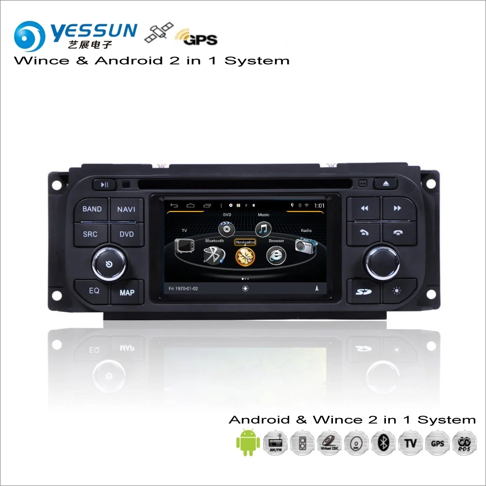 YESSUN для JEEP Liberty/Wrangle 2002~ 2007 Android Мультимедиа Радио CD dvd-плеер gps Navi Карта Навигация Аудио Видео Стерео