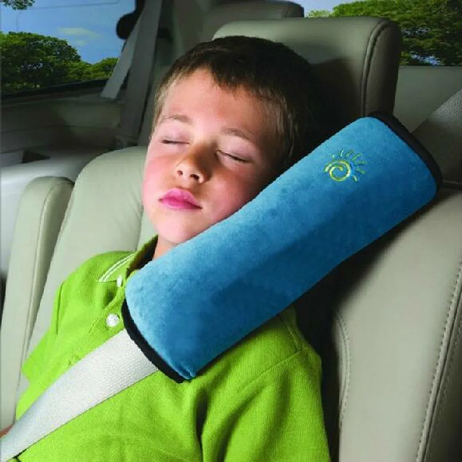Автомобильный мягкий подголовник подушка Поддержка Подушка безопасности ремень безопасности синий ремень безопасности для детей наплечный ремень безопасности для автомобиля