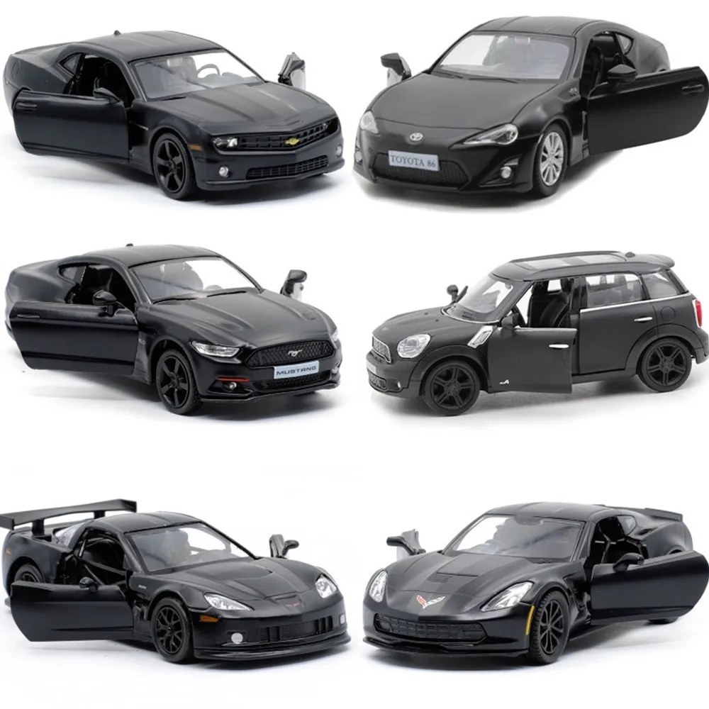 17 Стиль 1:36 классический матовый черный спортивный автомобиль& мини& SUV& автобус сплава модель, моделирование металла литой коллекции модель
