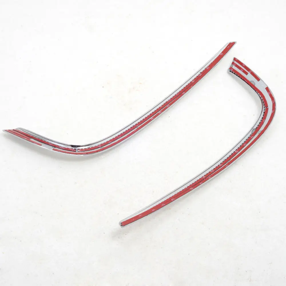none For Toyota Sienna 2010- MK3 Chrome Front Fog Light Eyelid Eyebrow Cover Trim