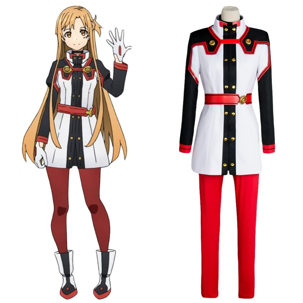 2017 Sword Art Online Косплей SAO film Ordinal Scale OS Asuna Yuuki/Yuki полный комплект карнавальный костюм