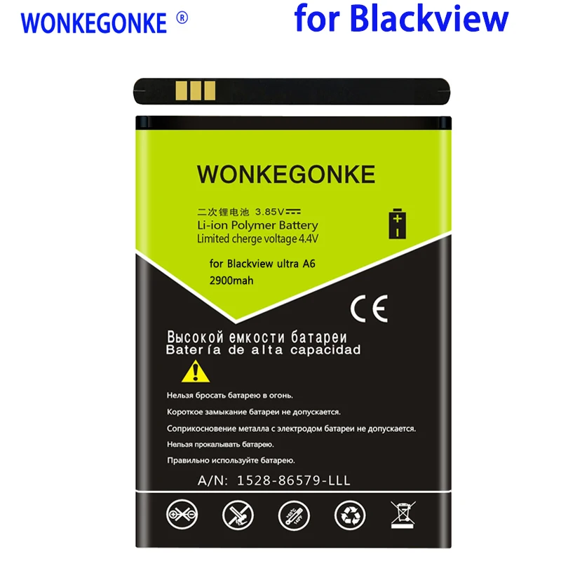 Аккумулятор WONKEGONKE 2900 мАч для Blackview Ultra A6 с номером отслеживания | Мобильные