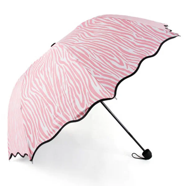 Us 15 9 Best Ing Beach Umbrella Windproof Stripe Printed Shade Home Supplies Three Folding Umbrellas In From