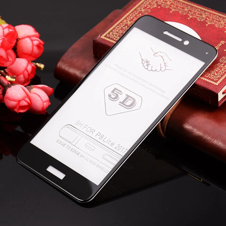 5D Glass for Huawei Honor 8 Lite Glass Screen Protector Honor8lite Curved Film Honor8 Full Cover for Honor 8 Lite Tempered Glass (12)