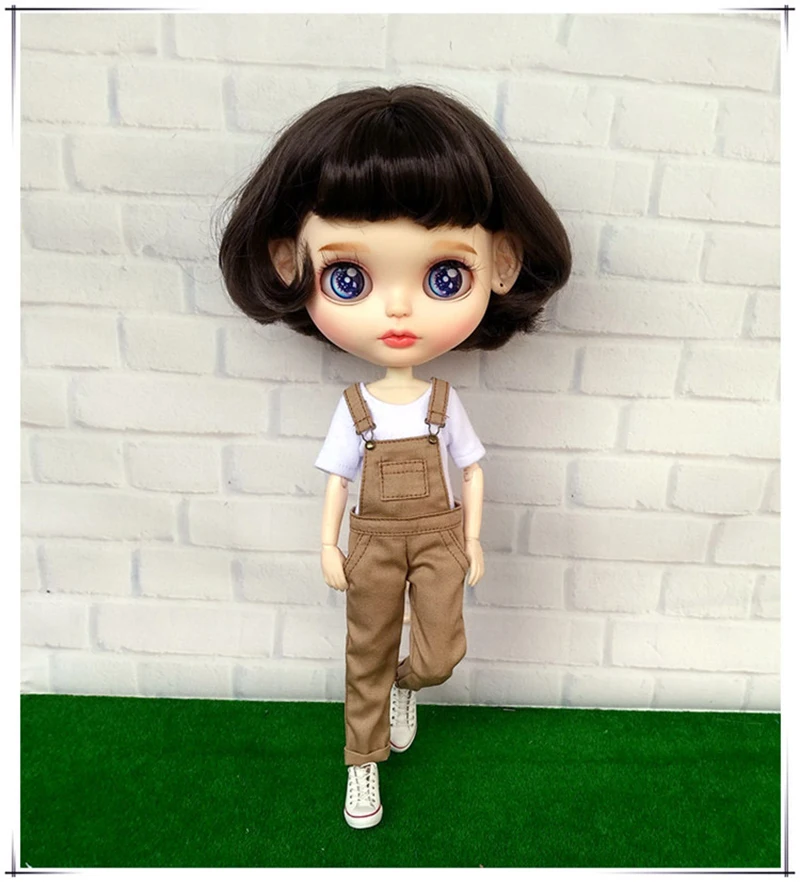 1 шт., комбинезон blyth dolls, белые длинные штаны, комбинезоны, штаны, Одежда для кукол blyth OB24 Azone s, 1/6 аксессуары для кукол