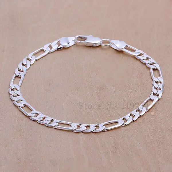 LH219 Hot Selling Silver Figaro Chain Bracelets & Bangles Aliexpress Bijoux Items Fashion Designer Jewelry For Men & Women Aliexpress