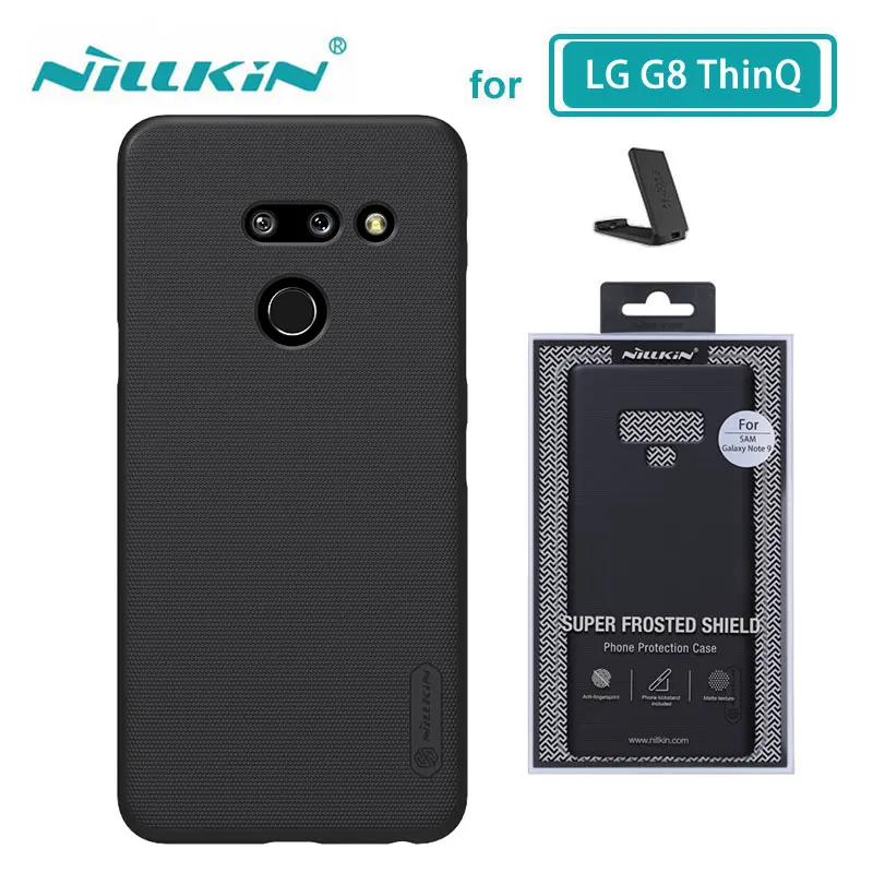 

Case for LG G8 ThinQ Casing Nillkin Frosted Shield PC Back Hard Cover sfor LG G8 Case With Phone Holder