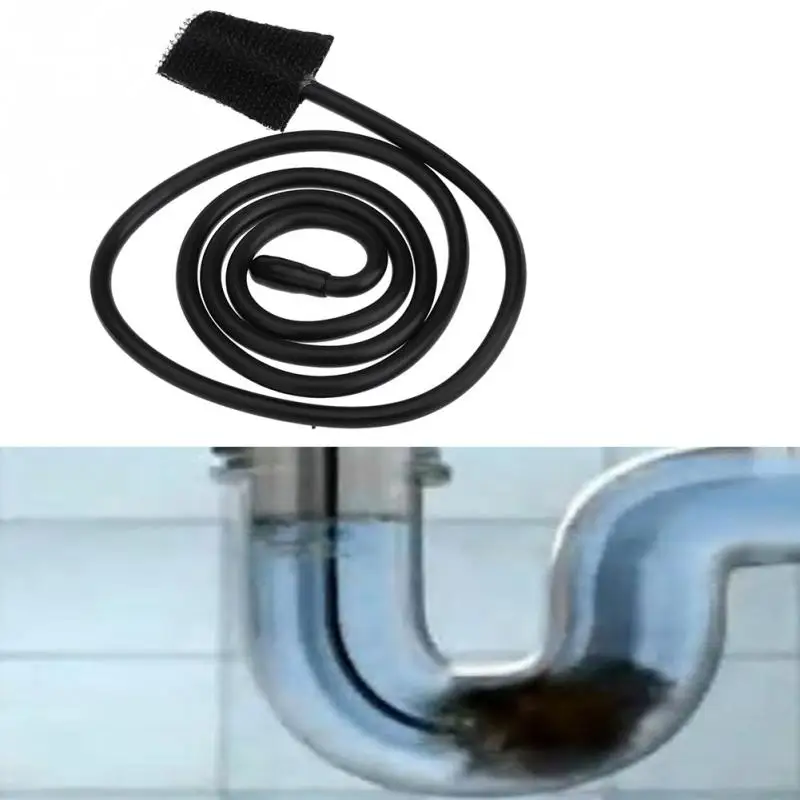 2pcs/set black plastic Drain Sink Cleaner Bathroom Unclog Sink Tub