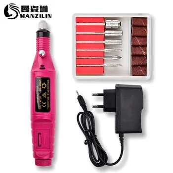

1Set Professional Electric Nail Kit Nail Tips Manicure Machine Electric Nail Art Pen Pedicure 6 Bits Nail Art Tools Kit