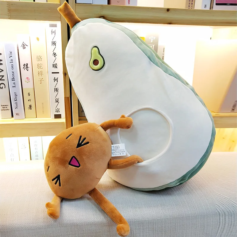 Фрукты авокадо плюшевые игрушки Kawaii мультфильм милый подушка для мальчиков и