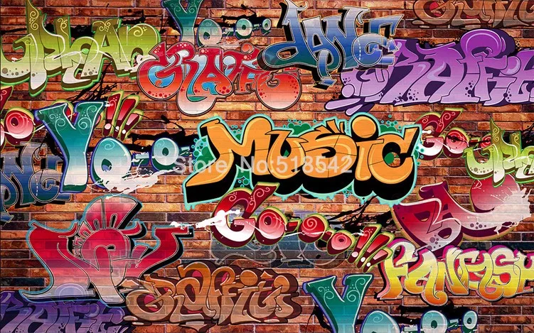 de tijolos, mural personalizado, arte, café, sala