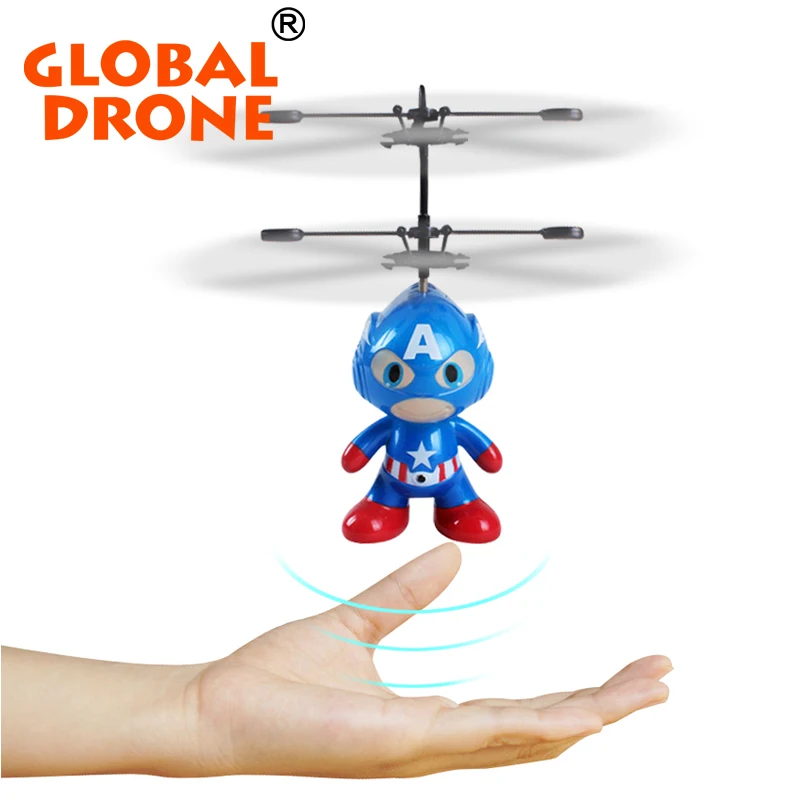 Global Drone 2ch remote control Spaceman Helicopter induction aircraft toy helicopter drone indoor children gift Toys