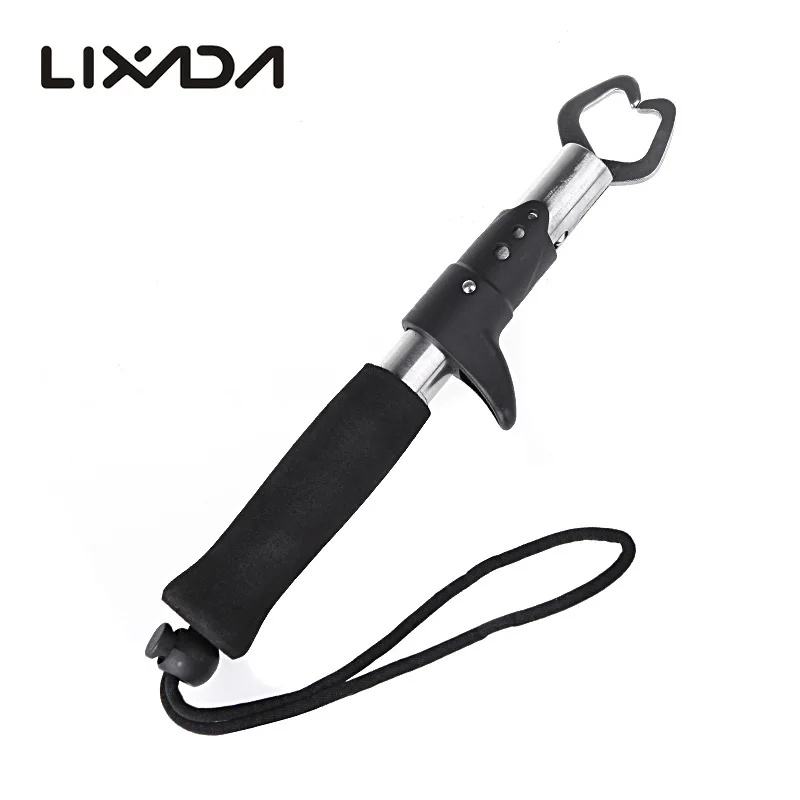 

Lixada Portable Stainless Steel Fish Lip Gripper Grabber Fishing Tools Fishing Pliers accessories Fish Pliers