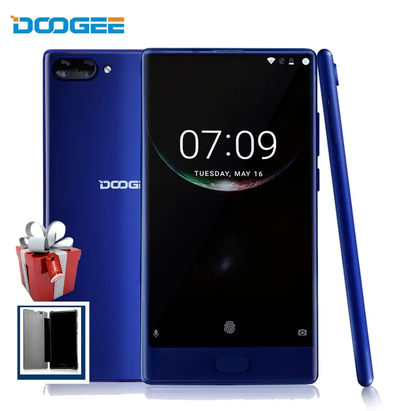 

DOOGEE Mix Smartphone 5.5 Inch Android 7.0 Otca Core 4GB RAM+64GB ROM 2SIM 16MP+8MP 4G Unlocked Fingerprint Touch Android Phones