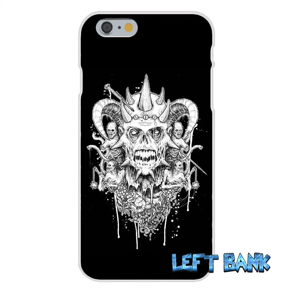 Для iPhone 4 4S 5 5S 5C SE 6 6S 7 Plus сатана пентаграмма оккультный злой логотип мягкий