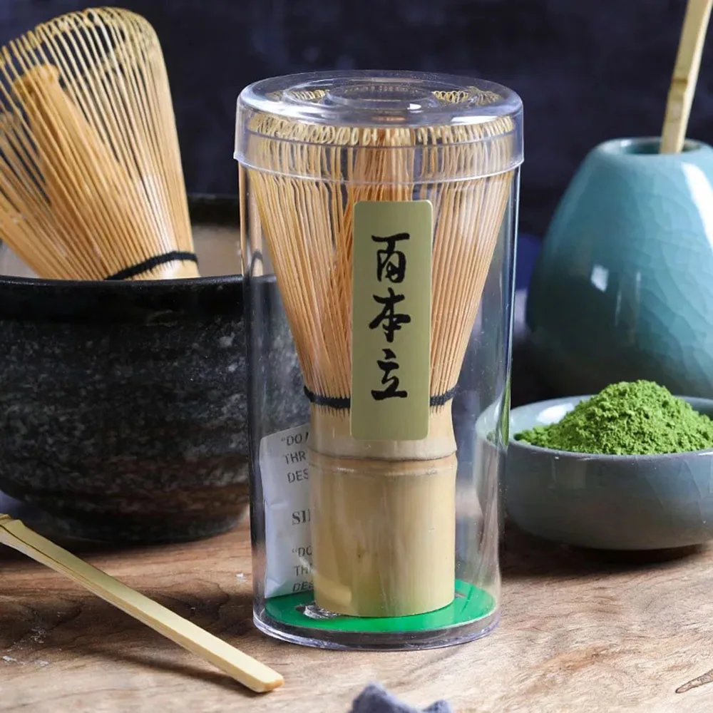 1 шт. Чай церемонии бамбуковый порошок 64 бахрома зеленый чай Matcha венчик для пудры маття бамбуковые полезные кисти Чай инструменты