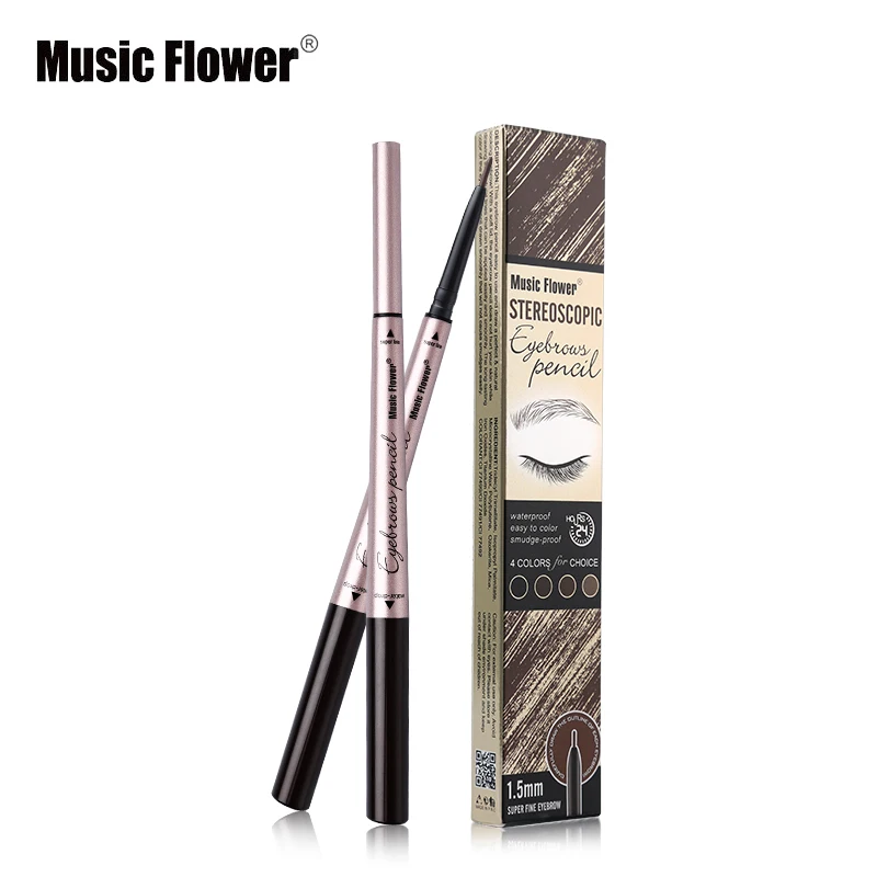 Music Flower макияж двухконфорочная вафельница для стерео карандаш для бровей стойкий натуральный коричневый брови шелковистой карандаш для бровей для косметики