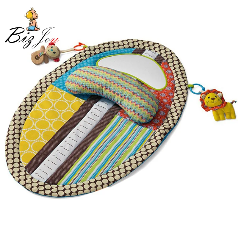 

educational early learn height ruler fun plush gift Urine pad water proof game mat 87cm cognition safe mirror soft baby toy