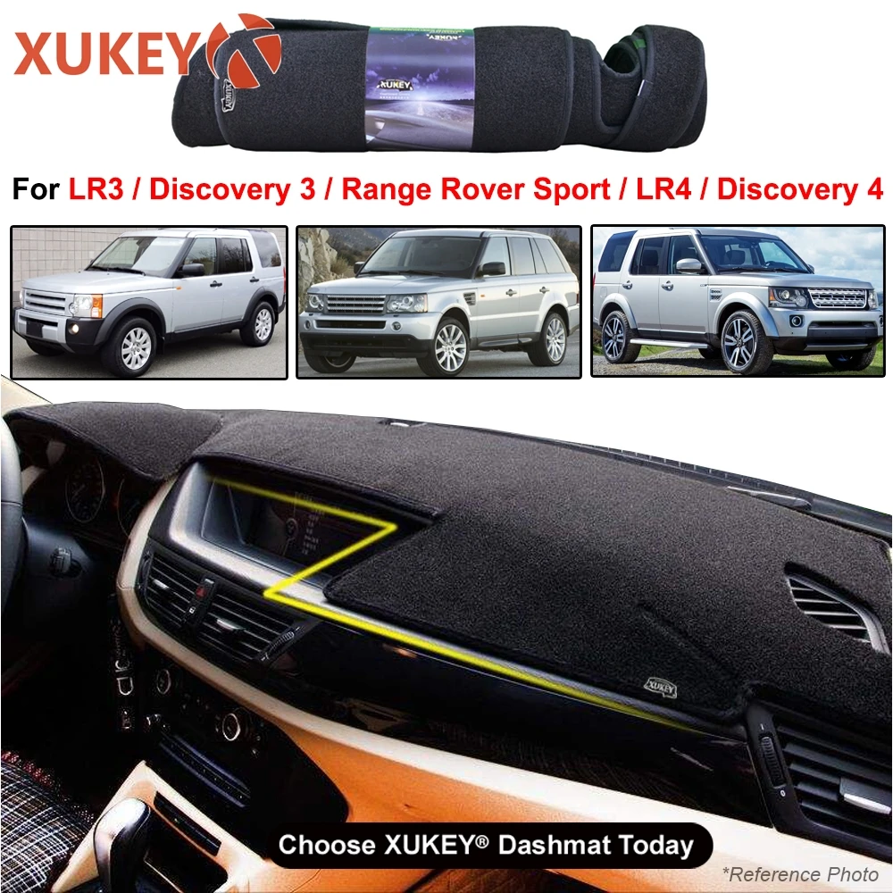 

Dash Cover Mat Dashmat Dashboard Cover Black For LR3 LR4 Range Rover Sport Discovery 3 Discovery 4