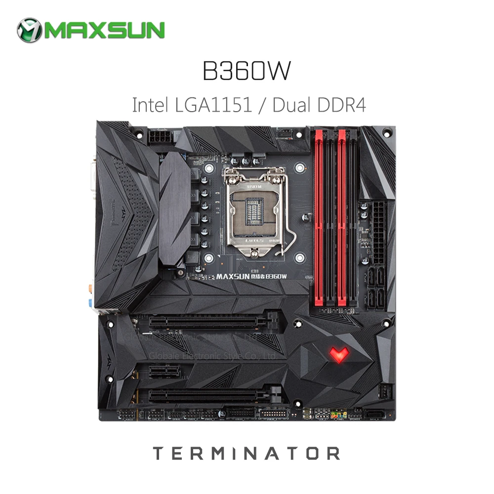 Оригинальный MAXSUN B360W MATX Материнская плата Intel B360 Чипсет LGA1151 USB3.1 двухканальный DDR4