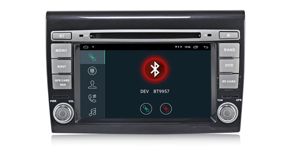 Sale MEKEDE HD Car Multimedia Player Android 9.1 GPS 2 Din Stereo System For Fiat Bravo 2007-2012 4 Core 2GB RAM Radio am fm Wifi USB 15