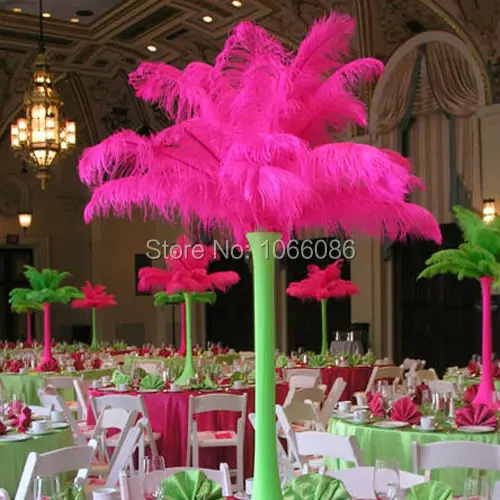 

Free Shipping! 50pcs/lot Top quality Hot pink / Fushcia ostrich feathers 40-45cm 16-18inches ostrich drab feather plumes