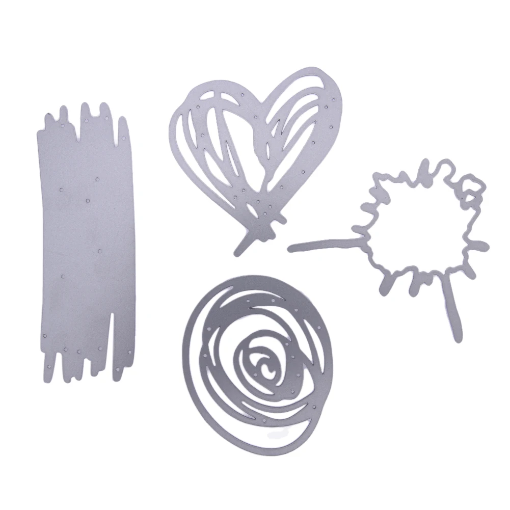  4Pcs Love Tree Round Metal Cutting Dies Stencil for DIY Scrapbooking/photo Album Wedding Invitation - 32811546134