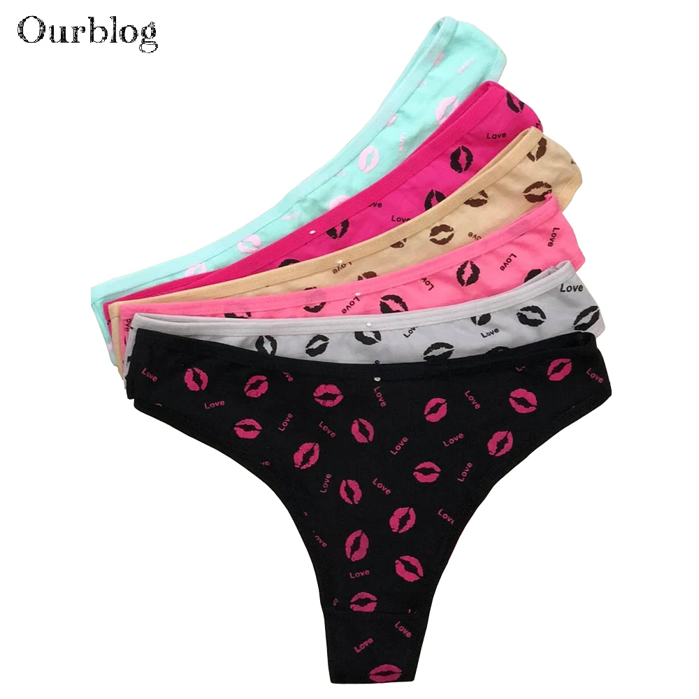 Нижнее белье женское OURBLOG 5 шт./лот хлопковые трусики стринги M L Xl|panties m|female pantieswomen