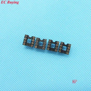 

30pcs Round Hole 8 Pin 2.54MM DIP IC Socket Adaptor Solder Type IC Connector (If you need other quantity, please contact us )