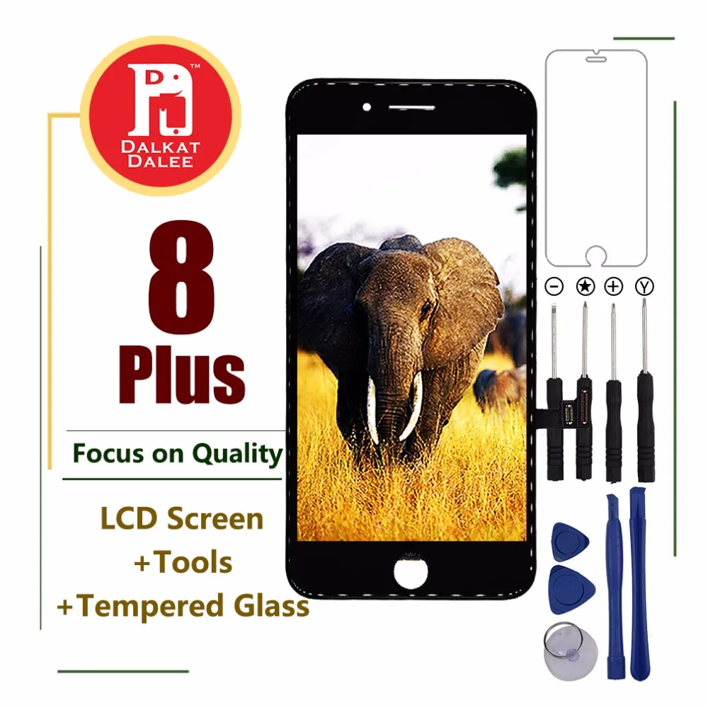 

1PCS Top Quality Screen For iPhone 8 Plus LCD Glass Touch Screen Digitizer LCD Assembly Replacement + Tools Kit + Protector