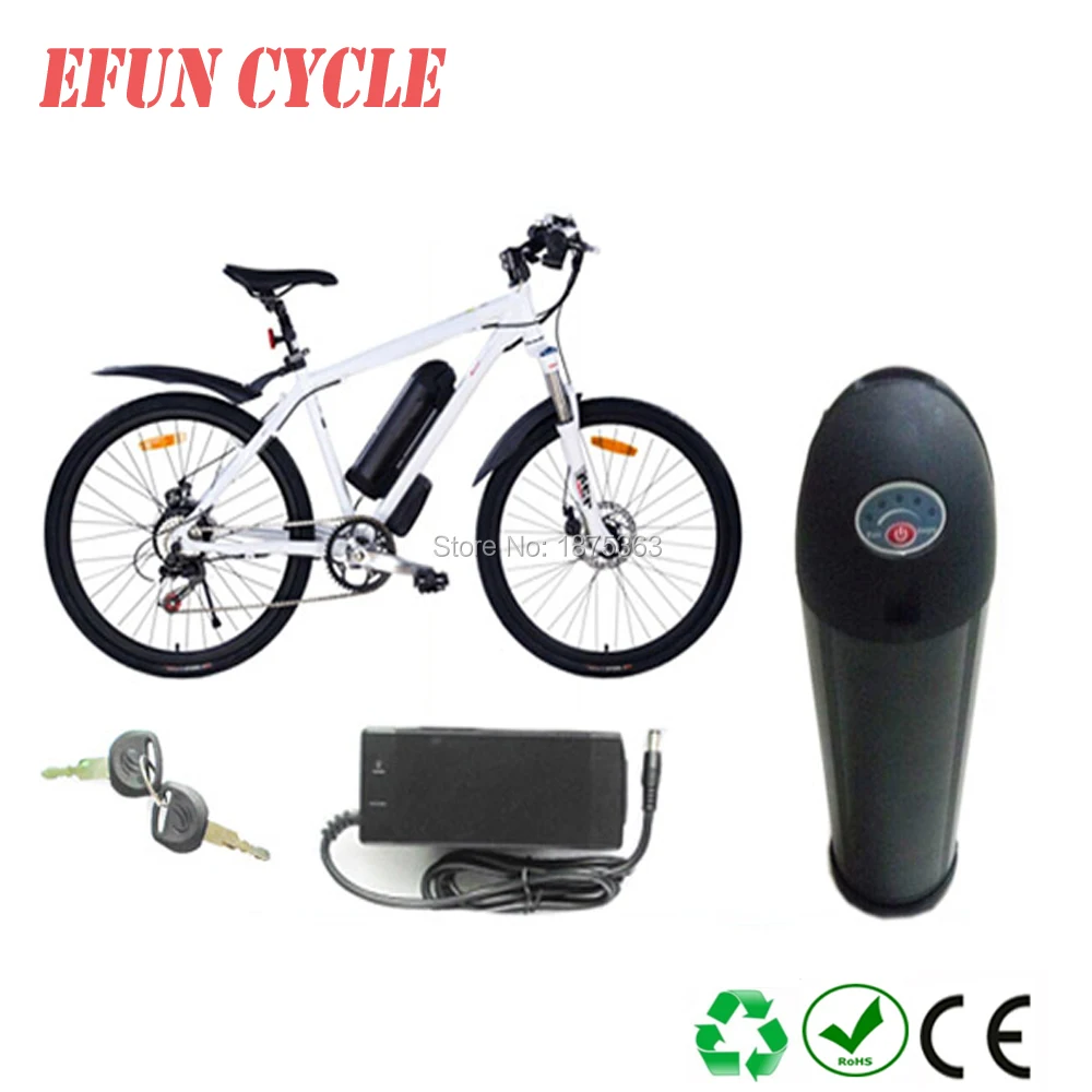 Для трекинговый велосипед по продажам 48 В 13Ah литий-ионная батарея ebike черная бутылка аккумулятор на нижнюю трубу для горного велосипеда с зарядным устройством