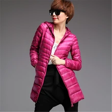 S-6XL новые зимние женские пуховики куртки теплые женские пуховики Большие размеры женская верхняя одежда повседневные тонкие женские длинные пальто J709