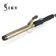 IKV электрическая цифровая Плойка для завивки волос салонные Инструменты для укладки сухих и влажных волос профессиональная плойка для завивки вращающаяся Плойка для завивки волос