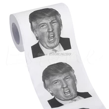 Дональд Трамп Юмор рулон туалетной бумаги Новинка Забавный кляп подарок Свалка с Трампом# E207Y# Лидер продаж
