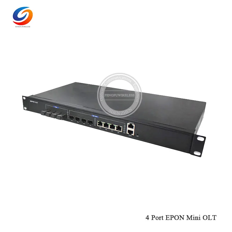 Оптовая продажа 1G EPON 4 PON порты сети OLT SFP с модулем uplink ethernet порт onu|Оптоволоконное