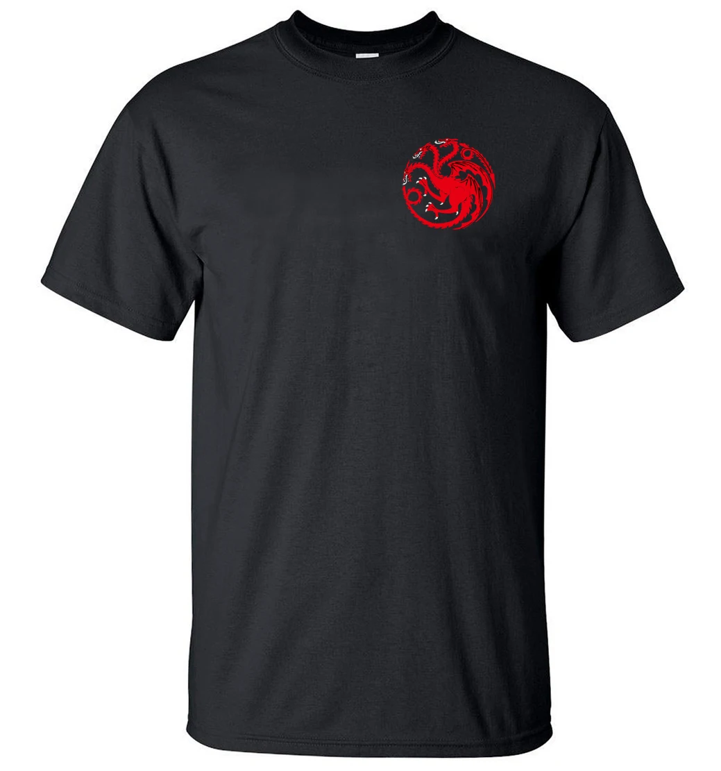 Targaryen fuego y sangre de Juego de tronos T camisas 2019 camiseta de verano 100% algodón alta calidad camisetas S-3XL nuevas Camisetas para Hombre Targaryen fuego y sangre de Juego de tronos T camisas 2019 camiseta de verano 100% algodón alta calidad camisetas S-3XL nuevas Camisetas para Hombre