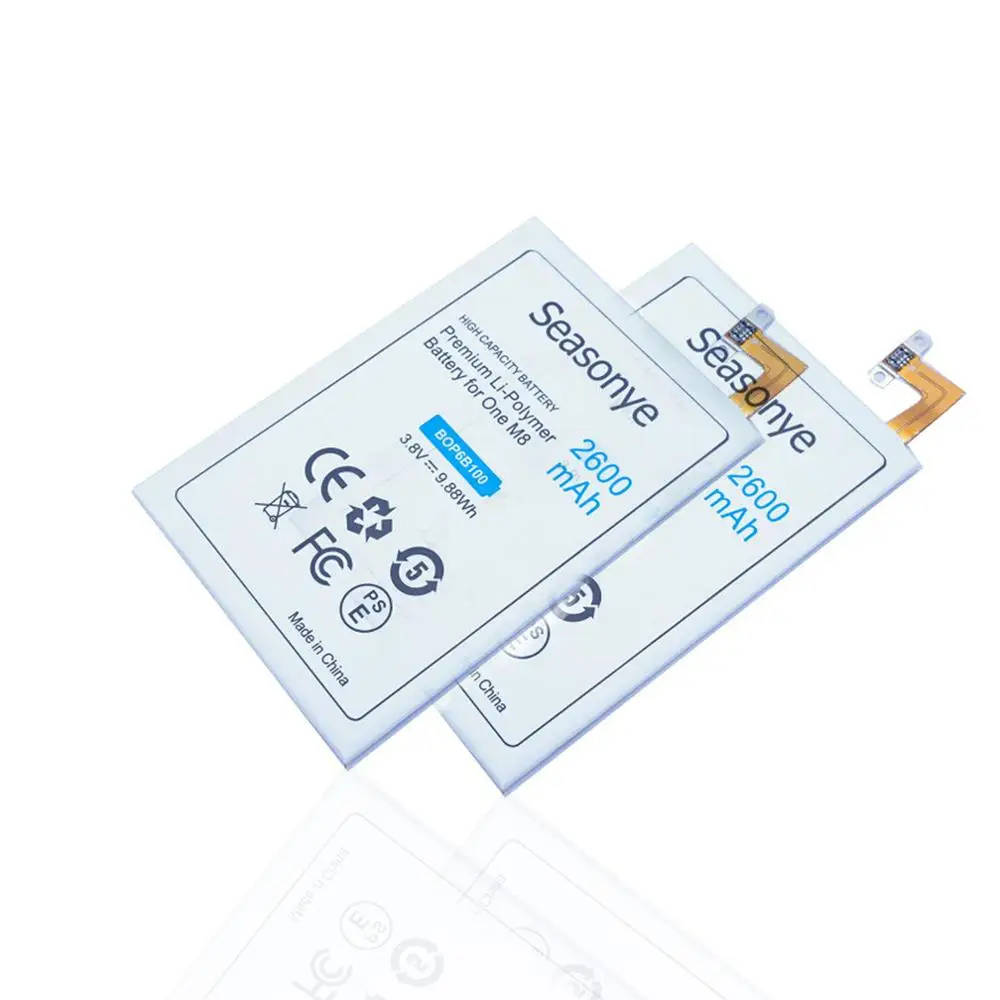 Seasonye 2 шт./лот 2600 мАч B0P6B100 / 35H00214-00M Сменный аккумулятор для HTC ONE M8 Ace M8x One Max plus W8 E8 M8T