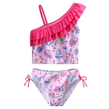 

BAOHULU Cute Toddler Bikini Girls Swimwear Two Piece Swimsuit for Girls Kids Swimwear Child Bathing Suit Summer