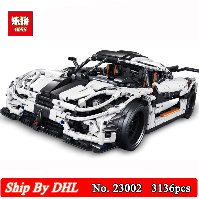

3136Pcs Lepin 23002 Technic Sports Car Series Traffic jam Model Building Blocks Kits Bricks Toy Compatible LegoINGs