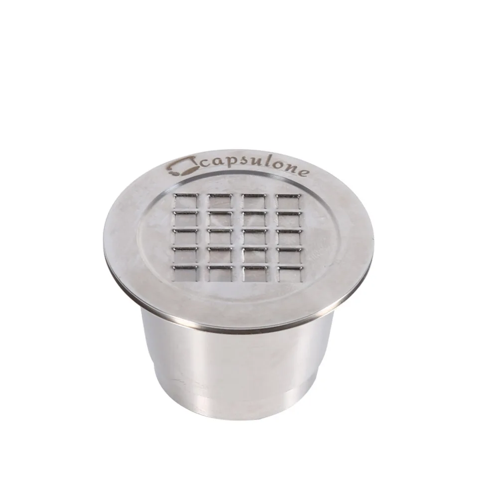 

Original Metal Refillable Reusable Coffee Capsule Compatible Stainless Steel Smooth and Thread Surface for Nespresso Machine