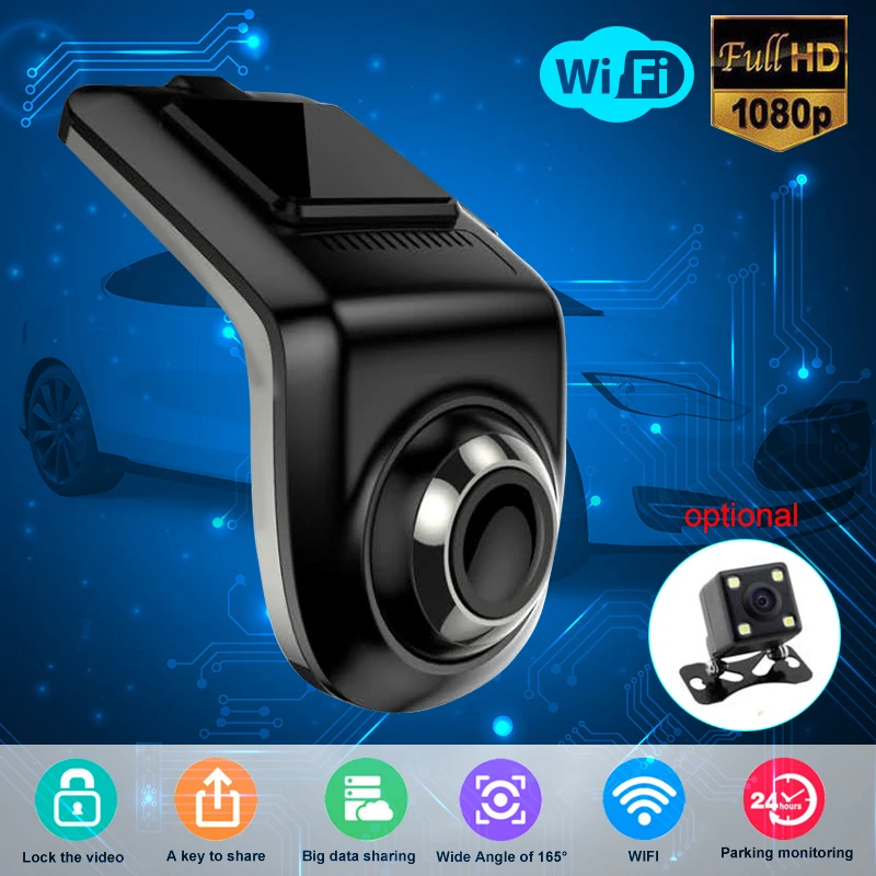 VicTsing 1080P Two-way Car WiFi ADAS Recorder Navigation FHD Car DVR Camera Video Recorder G-sensor USB Driving Recorder Android (2)
