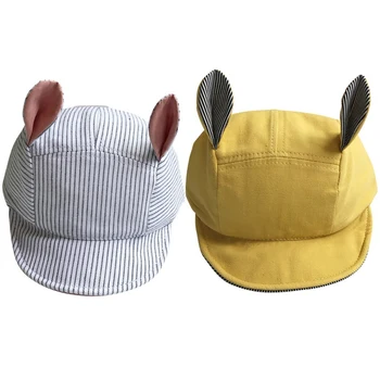 

2017 Cute Baby Girls Boys Baseball Hat Small Ears Half Empty Top Style Cap Two Colors 1~ 12 Months j2