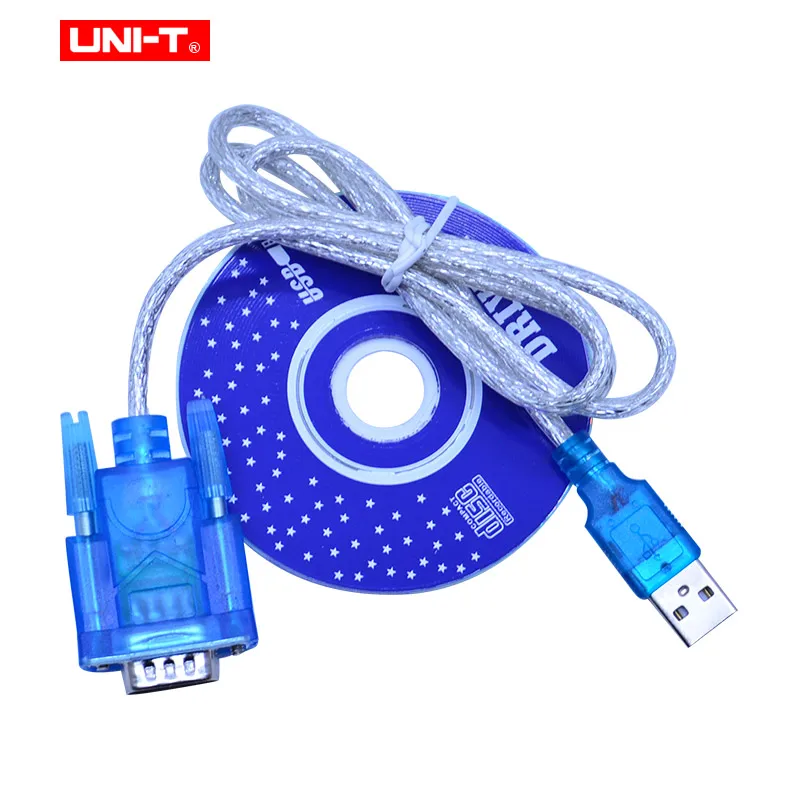 UNI-T UT61E цифровой мультиметр RS232 к USB кабель с программным обеспечением CD PC кабель передачи для UT61A UT61B UT61C UT61D UT61E