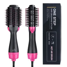 Anti-Scald Hot Comb Electric Curls Hair Brush Hot Air Brush Infrared Negative Ionic Dual-Use Hair Dryer Functional Straightener new coming hot air heating brush electric iron ceramic with double negative ions anti scald and steam hair straightener brush