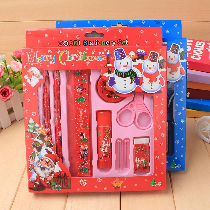 1Set Korea Stationery Blue Fruit Rabbit 812 Cartoon Bear Stationery Set 