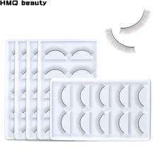 5 pairs Individual Practice False Eyelashes Natural Training Lashes For Grafted Lashes Eyelash Extension Practicing Teaching